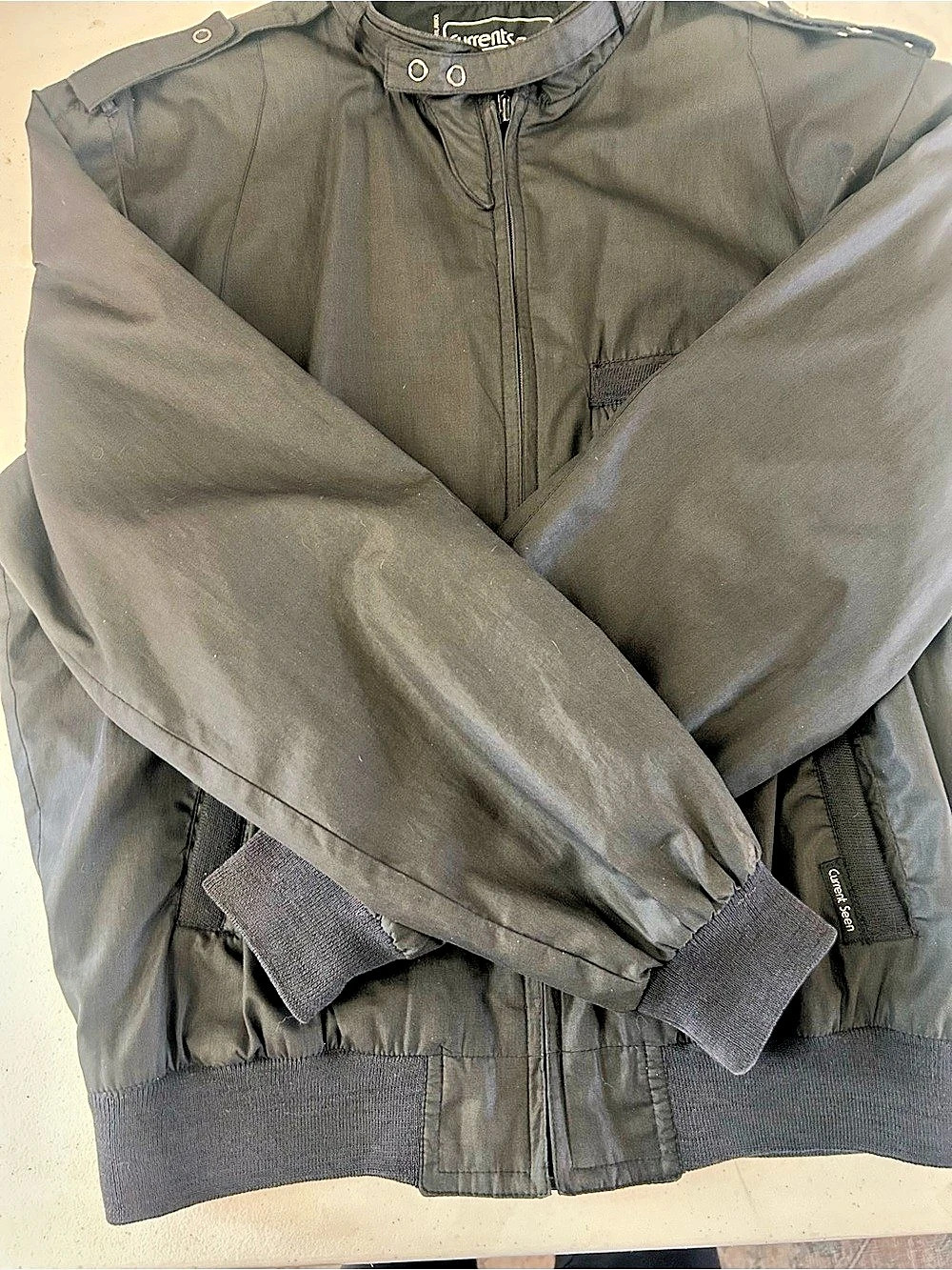 Current Seen Black Bomber Jacket